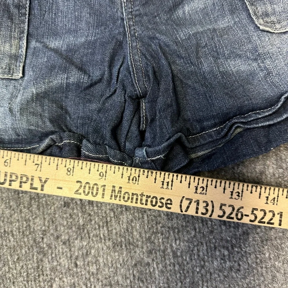 KUT from the Kloth Shorts Womens Size 10 Dark Wash Denim Stretch Distressed
